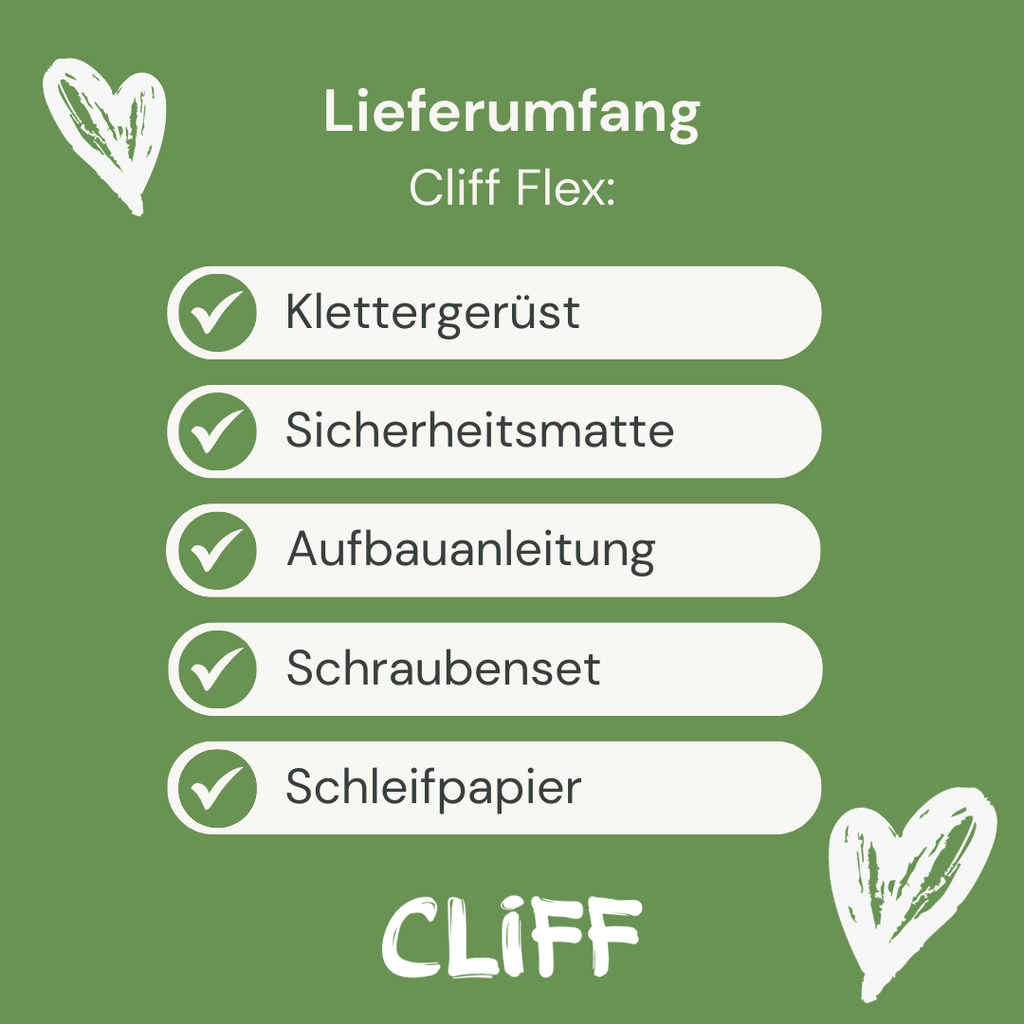 Lieferumfang CLIFF Flex