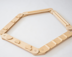 CLIFF Balance Balancebalken 11-teilig aus Naturholz in rechteckiger Aufbauform