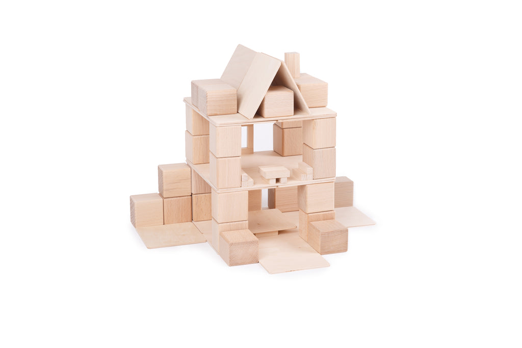 Haus-Bauidee aus Just Blocks BASIC Small Holzelementen